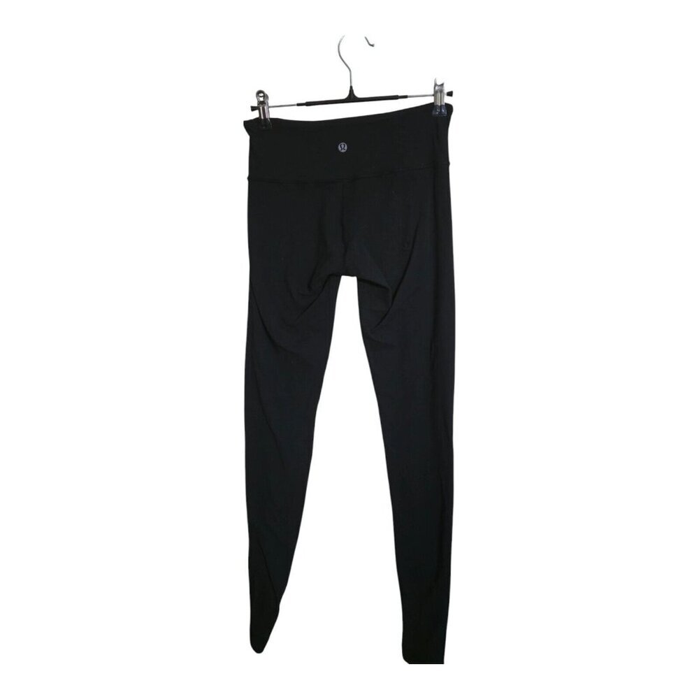 Lululemon Pants Women 4 Black Tight Sportswear Athleisure Gym Crossfit Training - Picture 2 of 9